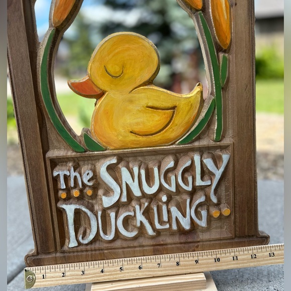 Snuggly Ducking inspired hanging sign - Picture 2 of 4